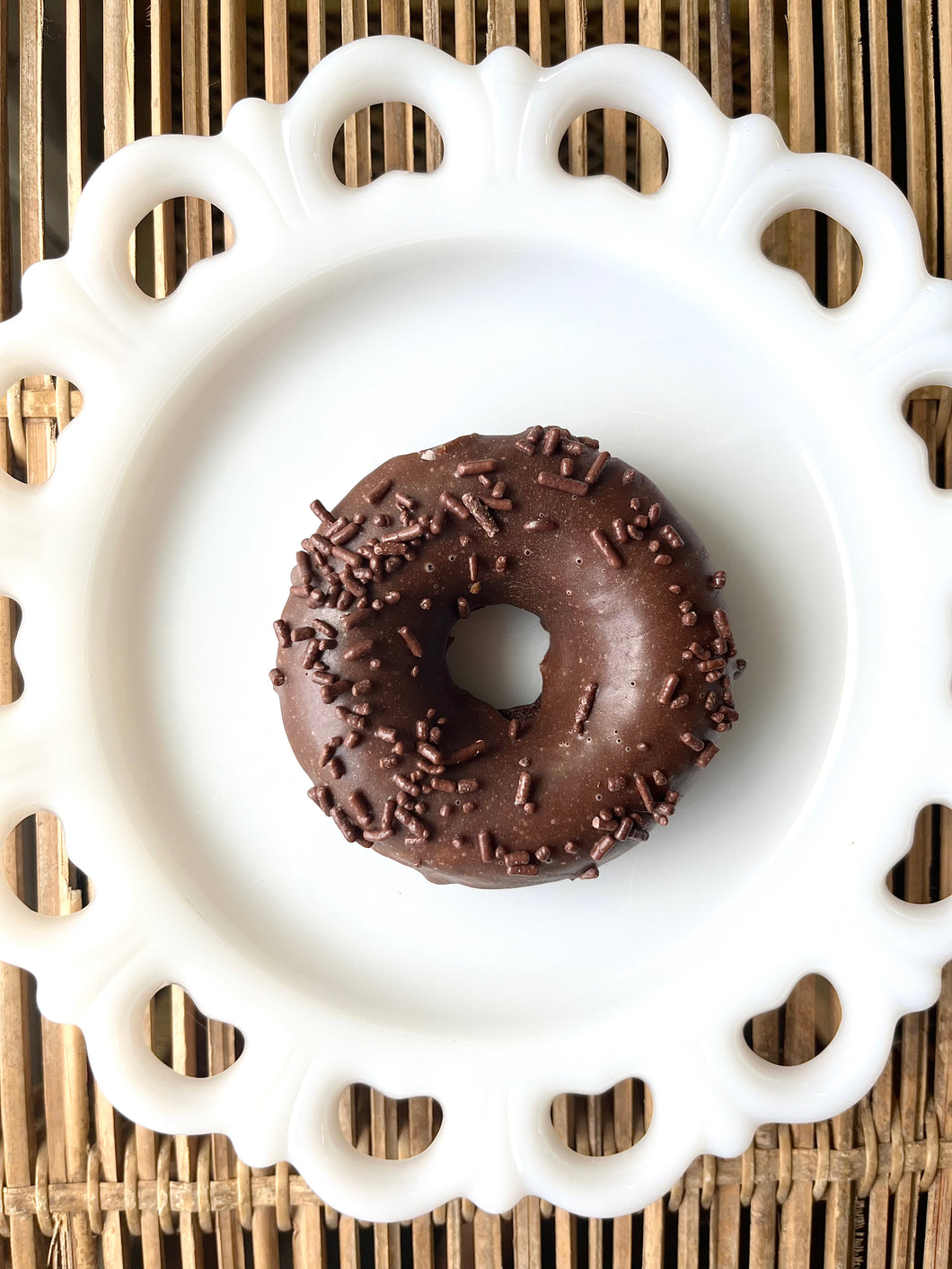 Chocolate Sprinkle Donut with Chocolate Glaze, Single