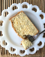 Load image into Gallery viewer, Orange Poppyseed Pound Cake w/ Vanilla Bean Glaze, Loaf
